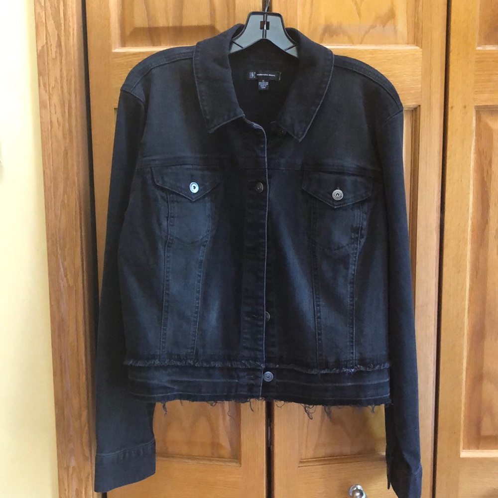 INC International Concepts Dark Denim Jacket